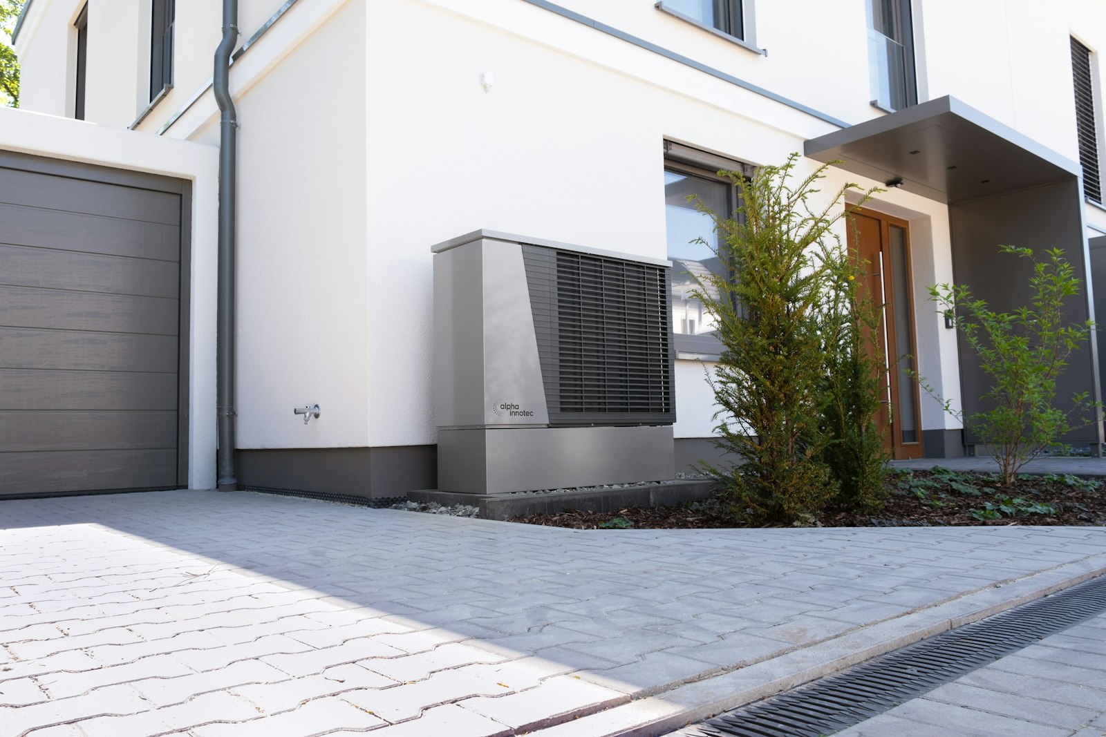 Air source heat pump installation